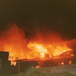 Launceston Youth Club Fire, September 8th, 1983. Photo courtesy of Gary Chapman. Launceston Youth Club Fire, September 8th, 1983. Photo courtesy of Gary Chapman.