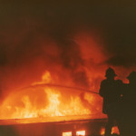 Launceston Youth Club Fire, September 8th, 1983. Photo courtesy of Gary Chapman. Launceston Youth Club Fire, September 8th, 1983. Photo courtesy of Gary Chapman.