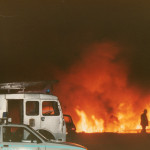 Launceston Youth Club Fire, September 8th, 1983. Photo courtesy of Gary Chapman. Launceston Youth Club Fire, September 8th, 1983. Photo courtesy of Gary Chapman.
