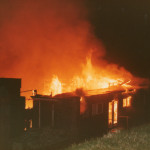 Launceston Youth Club Fire, September 8th, 1983. Photo courtesy of Gary Chapman. Launceston Youth Club Fire, September 8th, 1983. Photo courtesy of Gary Chapman.