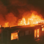 Launceston Youth Club Fire, September 8th, 1983. Photo courtesy of Gary Chapman. Launceston Youth Club Fire, September 8th, 1983. Photo courtesy of Gary Chapman.