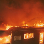 Launceston Youth Club Fire, September 8th, 1983. Photo courtesy of Gary Chapman. Launceston Youth Club Fire, September 8th, 1983. Photo courtesy of Gary Chapman.