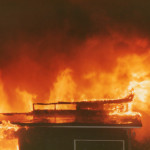 Launceston Youth Club Fire, September 8th, 1983. Photo courtesy of Gary Chapman. Launceston Youth Club Fire, September 8th, 1983. Photo courtesy of Gary Chapman.