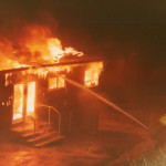 Launceston Youth Club Fire, September 8th, 1983. Photo courtesy of Gary Chapman. Launceston Youth Club Fire, September 8th, 1983. Photo courtesy of Gary Chapman.
