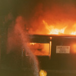 Launceston Youth Club Fire, September 8th, 1983. Photo courtesy of Gary Chapman. Launceston Youth Club Fire, September 8th, 1983. Photo courtesy of Gary Chapman.