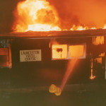 Launceston Youth Club Fire, September 8th, 1983. Photo courtesy of Gary Chapman. Launceston Youth Club Fire, September 8th, 1983. Photo courtesy of Gary Chapman.