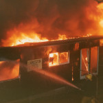 Launceston Youth Club Fire, September 8th, 1983. Photo courtesy of Gary Chapman. Launceston Youth Club Fire, September 8th, 1983. Photo courtesy of Gary Chapman.