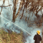 Hedge Fire on the A388 at Treburley, 1983. Photo courtesy of Gary Chapman. Hedge Fire on the A388 at Treburley, 1983. Photo courtesy of Gary Chapman.