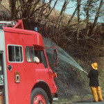Hedge Fire on the A388 at Treburley, 1983. Photo courtesy of Gary Chapman. Hedge Fire on the A388 at Treburley, 1983. Photo courtesy of Gary Chapman.