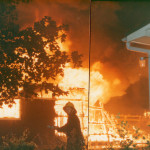 Launceston College Fire, July 30th, 1984. Launceston College Fire, July 30th, 1984.