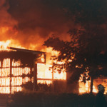 Launceston College Fire, July 30th, 1984. Launceston College Fire, July 30th, 1984.