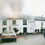 Ashwater Manor Inn Fire, December 14th, 1990. Photo courtesy of Gary Chapman. Ashwater Manor Inn Fire, December 14th, 1990. Photo courtesy of Gary Chapman.