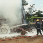 North Hill Barn Fire, August 7th, 1993. Photo courtesy of Gary Chapman. North Hill Barn Fire, August 7th, 1993. Photo courtesy of Gary Chapman.