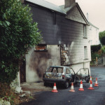 Car Fire at St. Stephens, May 1st, 1992. Photo courtesy of Gary Chapman. Car Fire at St. Stephens, May 1st, 1992. Photo courtesy of Gary Chapman.