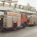 Car Fire in the Multi Storey Car Park, September 14th, 1994. Photo courtesy of Gary Chapman. Car Fire in the Multi Storey Car Park, September 14th, 1994. Photo courtesy of Gary Chapman.