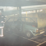 Car Fire in the Multi Storey Car Park, September 14th, 1994. Photo courtesy of Gary Chapman. Car Fire in the Multi Storey Car Park, September 14th, 1994. Photo courtesy of Gary Chapman.