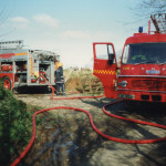 Larrick Shed Fire February 2nd, 1993. Photo courtesy of Gary Chapman. Larrick Shed Fire February 2nd, 1993. Photo courtesy of Gary Chapman.