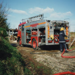 Larrick Shed Fire February 2nd, 1993. Photo courtesy of Gary Chapman. Larrick Shed Fire February 2nd, 1993. Photo courtesy of Gary Chapman.