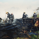 Larrick Shed Fire February 2nd, 1993. Photo courtesy of Gary Chapman. Larrick Shed Fire February 2nd, 1993. Photo courtesy of Gary Chapman.