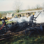 Larrick Shed Fire February 2nd, 1993. Photo courtesy of Gary Chapman. Larrick Shed Fire February 2nd, 1993. Photo courtesy of Gary Chapman.
