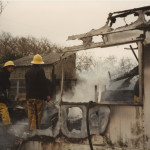 Broadwoodwidger Fire, February 4th, 1990. Photo courtesy of Gary Chapman. Broadwoodwidger Fire, February 4th, 1990. Photo courtesy of Gary Chapman.