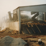 Trebursye Barn Fire, August 3rd, 1990. Photo courtesy of Gary Chapman. Trebursye Barn Fire, August 3rd, 1990. Photo courtesy of Gary Chapman.