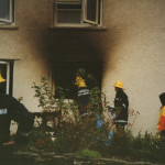 Tresmeer House Fire, November 17th, 1990. Photo courtesy of Gary Chapman. Tresmeer House Fire, November 17th, 1990. Photo courtesy of Gary Chapman.