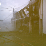 Spry's Garage Fire, February 14th, 1992. Photo courtesy of Gary Chapman. Spry's Garage Fire, February 14th, 1992. Photo courtesy of Gary Chapman.