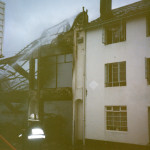 Spry's Garage Fire, February 14th, 1992. Photo courtesy of Gary Chapman. Spry's Garage Fire, February 14th, 1992. Photo courtesy of Gary Chapman.