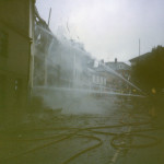 Spry's Garage Fire, February 14th, 1992. Photo courtesy of Gary Chapman. Spry's Garage Fire, February 14th, 1992. Photo courtesy of Gary Chapman.