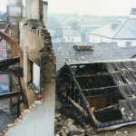 Spry's Garage Fire, February 14th, 1992. Photo courtesy of Gary Chapman. Spry's Garage Fire, February 14th, 1992. Photo courtesy of Gary Chapman.