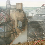 Spry's Garage Fire, February 14th, 1992. Photo courtesy of Gary Chapman. Spry's Garage Fire, February 14th, 1992. Photo courtesy of Gary Chapman.