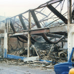 Spry's Garage Fire, February 14th, 1992. Photo courtesy of Gary Chapman. Spry's Garage Fire, February 14th, 1992. Photo courtesy of Gary Chapman.
