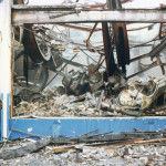 Spry's Garage Fire, February 14th, 1992. Photo courtesy of Gary Chapman. Spry's Garage Fire, February 14th, 1992. Photo courtesy of Gary Chapman.