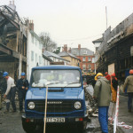 Spry's Garage Fire, February 14th, 1992. Photo courtesy of Gary Chapman. Spry's Garage Fire, February 14th, 1992. Photo courtesy of Gary Chapman.