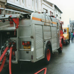 Spry's Garage Fire, February 14th, 1992. Photo courtesy of Gary Chapman. Spry's Garage Fire, February 14th, 1992. Photo courtesy of Gary Chapman.