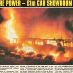 Spry's Garage Fire, February 14th, 1992. Photo courtesy of Gary Chapman. Spry's Garage Fire, February 14th, 1992. Photo courtesy of Gary Chapman.