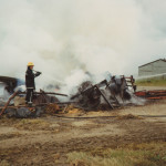 Stourscombe rubbish fire April 29th, 1993. Stourscombe rubbish fire April 29th, 1993.