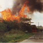 Pallet Fire, September 6th, 1993. Photo courtesy of Gary Chapman. Pallet Fire, September 6th, 1993. Photo courtesy of Gary Chapman.