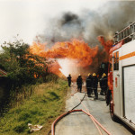 Pallet Fire, September 6th, 1993. Photo courtesy of Gary Chapman. Pallet Fire, September 6th, 1993. Photo courtesy of Gary Chapman.. Photo courtesy of Gary Chapman.