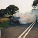 Car Fire at Lifton August 4th, 1995. Car Fire at Lifton August 4th, 1995.