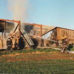 Shed Fire at Ladycross, November 18th, 1995. Shed Fire at Ladycross, November 18th, 1995.