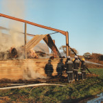 Shed Fire at Ladycross, November 18th, 1995. Shed Fire at Ladycross, November 18th, 1995.