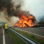 Lorry Fire on the A30, July 11th, 1997. Photo courtesy of Gary Chapman. Lorry Fire on the A30, July 11th, 1997. Photo courtesy of Gary Chapman.