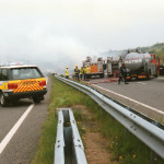 Lorry Fire on the A30, July 11th, 1997. Photo courtesy of Gary Chapman. Lorry Fire on the A30, July 11th, 1997. Photo courtesy of Gary Chapman.