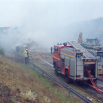 Lorry Fire on the A30, July 11th, 1997. Photo courtesy of Gary Chapman. Lorry Fire on the A30, July 11th, 1997. Photo courtesy of Gary Chapman.