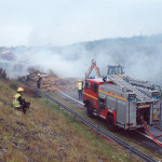 Lorry Fire on the A30, July 11th, 1997. Photo courtesy of Gary Chapman. Lorry Fire on the A30, July 11th, 1997. Photo courtesy of Gary Chapman.