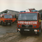 Shed Fire at Cross Park Farm, St. Giles, September 16th, 1997. Photo courtesy of Gary Chapman. Shed Fire at Cross Park Farm, St. Giles, September 16th, 1997. Photo courtesy of Gary Chapman.