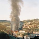 Hambly's Fire, Dunheved Ironworks, Tredydan Road, January 20th, 1998. Photo courtesy of Gary Chapman. Hambly's Fire, Dunheved Ironworks, Tredydan Road, January 20th, 1998. Photo courtesy of Gary Chapman.