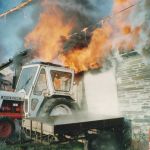 Hambly's Fire, Dunheved Ironworks, Tredydan Road, January 20th, 1998. Photo courtesy of Gary Chapman. Hambly's Fire, Dunheved Ironworks, Tredydan Road, January 20th, 1998. Photo courtesy of Gary Chapman.